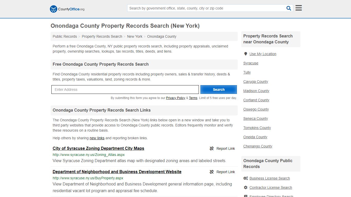 Onondaga County Property Records Search (New York) - County Office