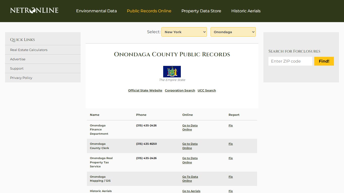 Onondaga County Public Records - NETROnline.com